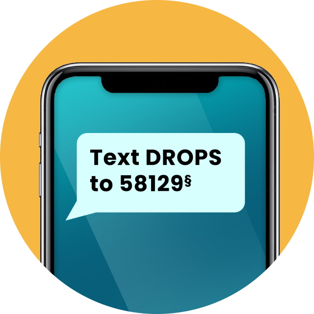 Phone with message: Text drops to 58129
